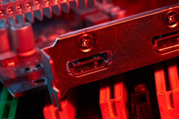 A detailed close-up of a high-end graphics card inside a gaming PC, highlighting its cooling system and connections. The image focuses on the technical aspects of the hardware required for VR gaming.