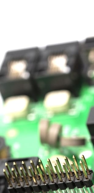 A close-up shot of a high-end graphics card with advanced cooling solutions and intricate circuit designs. The focus is on the complexity and engineering involved in modern GPU technology.