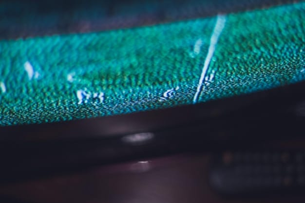 A close-up shot of a gaming monitor displaying a detailed in-game environment at 4K resolution. The image highlights the sharpness and clarity of the textures and details.