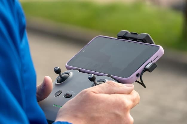 A close-up shot of a high-quality mobile gaming controller attached to a smartphone, showcasing the ergonomic design and button layout. The game on the screen should be visually appealing and relevant.
