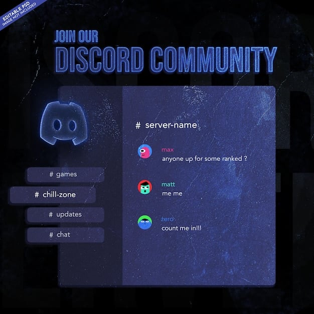 A screenshot of a Discord server dedicated to a mobile game. The server channels include text chats for strategy discussions, voice channels for team coordination, and sections for sharing in-game achievements and funny moments. The server is active with numerous members online.