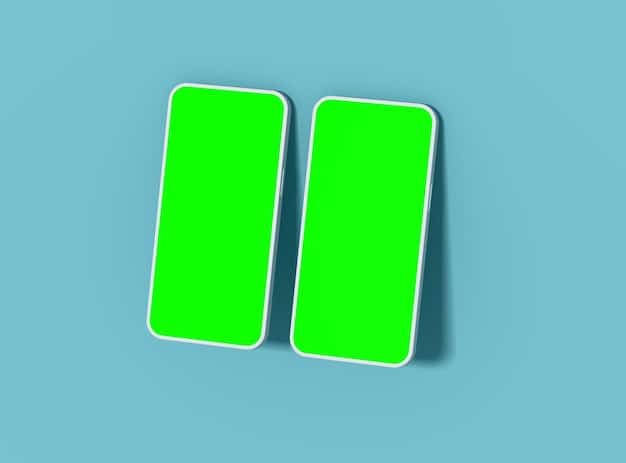 A split screen showing two versions of the same mobile game. On one side, the standard display with detailed graphics and small text. On the other side, an accessibility-enhanced version with simplified visuals, larger text, and high-contrast colors.
