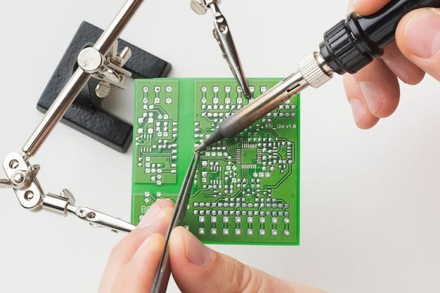 Hands using precision tools to carefully apply new thermal paste on a console's CPU, illustrating an advanced repair technique.